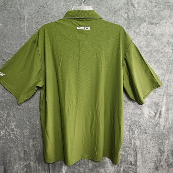 Sierra Men's Sz 2XL Shirt polo green nylon blend casual outdoor - Picture 7 of 9